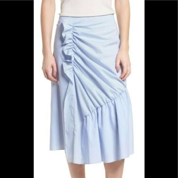 Trouvé Mixed Stripe Poplin A-Line Skirt size S - Picture 1 of 5